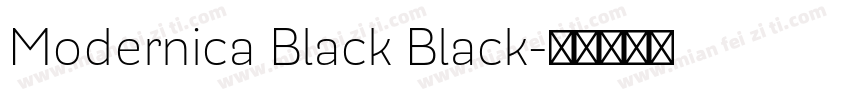 Modernica Black Black字体转换